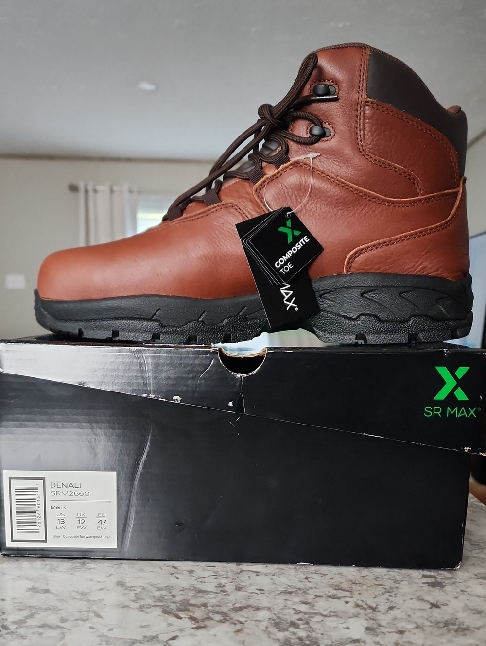 Denali Men's Brown Composite-Toe Work Boot by SR Max